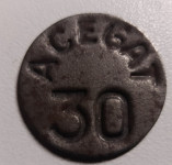 Žeton 30 ACEGAT  starejši