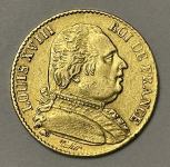 Zlatnik 20 Francs 1815. “Q” – LOUIS XVIII ROI DE FRANCE ( dressed )