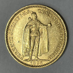 Zlatnik 20 Korona 1896. – FERENCZ JOZSEF I-K-A-CS-ES M-H-S-D-O-AP-KIR