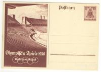 Dopisnica nacistične olimpijske igre 1936 v Berlinu