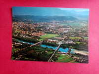 Gorizia,Gorica–letalski pogled na mesto in reko Isonzo-Sočo