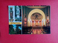 Opatija.Crkva sv.Jakova,notranjščina.Skulptura sv.Jakova i Madona