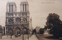 PARIS- NOTRE DAME - ČISTA OKOLI 1920