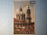 Razglednica PRAGA - CERKEV SVETEGA NIKOLAJA