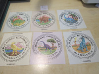 PRODAM 6X BLOKE-TEMA DINOZAVRI ŽIGOSANO