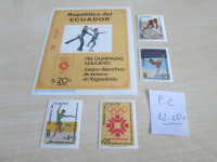 PRODAM BLOK IN KOMPL SERIJO ZNAMK -ČISTO-EKVADOR ČISTO MNH