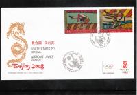 Združeni narodi Ženeva 2008 Olimpijske igre Peking FDC