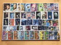 Znamke - vesoljske odprave, sateliti