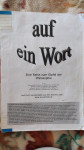 Auf ein Wort - v nemščini