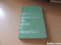 PREDAVANJA ZA UVOD V KAPITAL W. F. HAUG CANKARJEVA ZALOŽBA