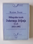 ROZINA ŠVENT, BIBLIOGRAFSKO KAZALO DUHOVNEGA ŽIVLJENJA I-LX 1933-1992