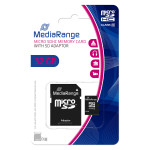 KARTICA 32 GB Mediarange MicroSDHC razred 10 45 MB/s 15 MB/s
