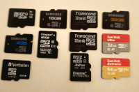 MicroSD kartice 4GB - 64GB - SanDisk, Samsung, Kingston, brezhibne