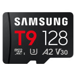 Pomnilniška kartica SAMSUNG T9 microSD 128 GB do 200 MB/s branja in 13