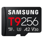 Pomnilniška kartica SAMSUNG T9 microSD 256 GB do 200 MB/s branja in 13
