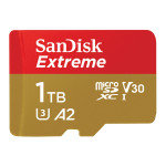 SanDisk Extreme 1 TB microSDXC kartica 190 MB/s z adapterjem