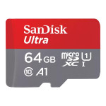 SanDisk Ultra microSDXC 64 GB spominska kartica z SD adapterjem, 140 M