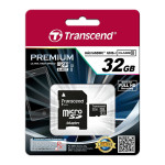 Transcend 32 GB Premium microSDHC UHS-I Class 10 z adapterjem, 90 MB/s