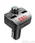 FM oddajnik in USB polnilec G15, Bluetooth 5.0, 2 USB
