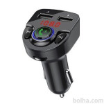 FM oddajnik in USB polnilec G32, 2 USB, Bluetooth 5.0, MP3/WMA, AUX