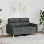 vidaXL Dvosed temno siv 120 cm blago