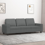 vidaXL Trosed svetlo siv 180 cm blago