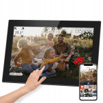 Touch digitalni foto okvir FRAMEO Wi-Fi zvočnik 10,1″ črn + APP