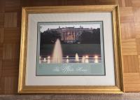Fotografija Bele hiše, Washington v zlatem okviru