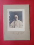 Trdi karton.Fotografija.Papež.Pius X. P.M.