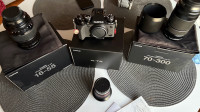 Fujifilm x-t5 kot nov v kompletu z objektivi