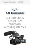 SONY HVR-A1E  profi.kamerra+DVD-snemalnik Sony VRD-MC6