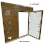 KIPLIFT SEKCIJSKA GARAŽNA VRATA Z OSEBNIM PREHODOM 300 X 300 Z MONTAŽO