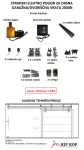 KOMPLET VODILA + POGON ZA DRSNA VRATA 2000N www.kipkopshop.si