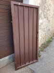 železna garažna vrata z okvirjem 90x200 cm