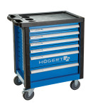HOEGERT HT7G046 Voziček za orodje, 6 polic, ABS