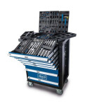 SCHEPPACH TW1100 Voziček za orodje, 7 predalov, s 70-delnim setom orod