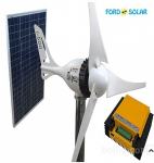 SET: Vetrni/veterni generator 12V 500W + PV 100W + reg.poln.