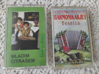 Avdio kaseta Mladim citrašem in Gorenjsko prvenstvo harmonikarjev