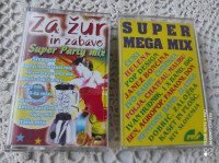 Avdio kaseta Super mega mix in Za žur in zabavo