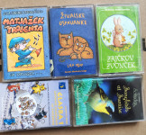 Avdio KASETE - otroške-pravljice, pesmice + 5 x ŠE POMNITE TOVARIŠI