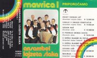 kaseta ANSAMBEL Lojzeta Slaka - Mavrica 1 (roza label)