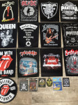Našitki rock, heavy metal, Queen, Rolling Stones, AC/DC, Metallica