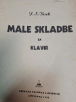 J.S.BACH MALE SKLADBE ZA KLAVIR 1951