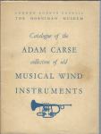 Musical Wind Instruments by Adam Carse