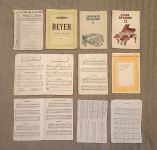Večja količina brošur s skladbami za klavir