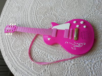 Komplet rock kitara za dekleta in mikrofon, 4 do 10 let
