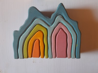 metalofon Auris, lesena mavrica, žebljički, puzzle