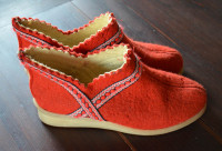 Retro / vintage čevlji iz filca, etno, boho, velikost 37