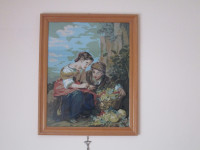 DEKLICA IN FANTEK V VRTU – GOBELIN