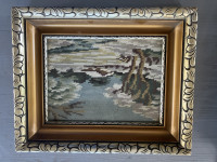 dva gobelina z masivnim okvirjem